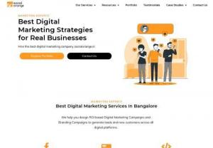 Best Digital Marketing Company in Bangalore - We are the Best Digital Marketing Services Provider in Bangalore that Specializes in SEO,  Social Media Marketing,  E-mail Marketing,  PPC,  Website Designing & Content Marketing etc. We Deliver the Best Experiences to your Customers Across all Platforms.