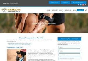 Knee Pain Treatment NYC | Specialist Treatment & Therapy - Bodhizone - Find out about the symptoms, causes and Bodhizone's treatments for knee pain & injuries. Including rehabilitation exercises, diagnosis & physiotherapy.