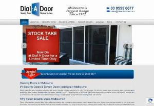 Security Door Melbourne - We are amongst top brand and hundreds of Australians trust DialadoorsMelbourne's security doors and window screens to keep their homes safe and secure. Visit our store for more information and best deals.