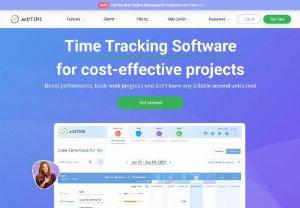 ActiTIME - ActiTIME is an employee timesheet. It allows you to enter time spent on different work assignments,  register time offs and sick leaves,  and then create detailed reports covering almost any management or accounting needs.