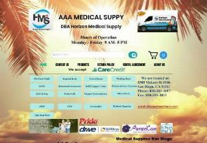San Diego Medical Supplies - Horizon Medical Supply Company has been serving the San Diego area since 2005.
