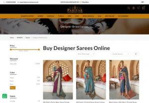 Buy Designer Sarees - Buy designer sarees which are perfect for all special occasions,  weddings and festivals. With the sarees ranging from kundan,  mirror or the exclusive bandhej work; you will show your style and elegance.