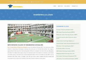 New Horizon College of Engineering Bangalore - New Horizon college of Engineering Bangalore is an autonomous college and direct Admission for nri management quotaare Open For 2017-2018. Fee structure details are also available