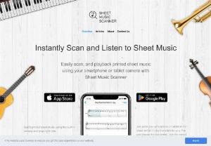 Sheet Music Scanner - Reading Sheet Music for You - Mobile Sheet Music Scanner For iPad and iPhone. Read and play printed sheet music using your mobile phone camera or from PDF files.
