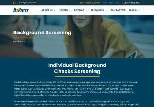 Background Screening - Offering quality background screening services,  Avvanz is ranked as the top background check companies in Singapore. Their services are well proven to have high quality as they have a team of experience advisors.