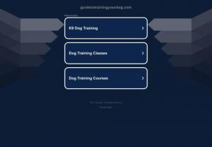 Free Guide For Beginners To Training Your Dog - Welcome to Free Dog Training Guide! We guide you to train your dog or puppy. Learn everything from house and obedience training to potty training and more.