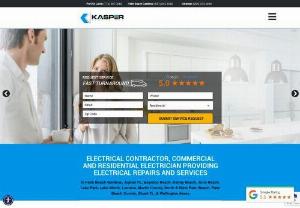 Electrical Contractor in West Palm Beach FL - Kasper Electric has been providing prompt,  reliable,  and efficient electrical service to all their residential and commercial clients in Palm Beach County and the surrounding areas. They look forward to customer satisfaction and hence tries all their means out to give value to the clients.
