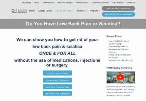 Low Back Pain and Sciatica - The most important part of treating low back pain and sciatica is understanding proper posture & body mechanics and effective pain management strategies. We have several blog posts and videos on the origins and treatment of low back pain & sciatica.