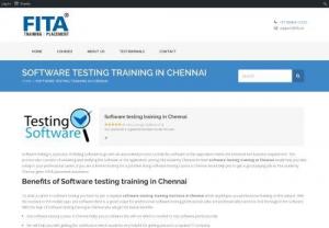 Software Testing Training in Chennai - FITA is the masters in IT Courses training institute. Software Testing Training in Chennai offers the well trained IT Professionals as trainers. Software Testing Training offers the placements in top IT Companies. Testing training in Chennai follows the unique training methodology. We have been trained more than 10,000+ students in various courses. We are providing more than 125+ IT Courses. Call Us: @9841746595