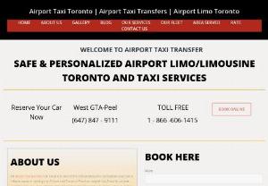 Airport taxi toronto - An airport taxi transfer car service is one of the official limousine companies and that is reliable name in serving the Limousine services in the cities of Toronto.