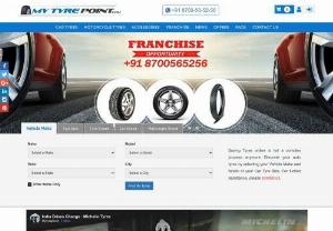 Buy Tyre Online| Buy Car Tyre Online| Buy Bike Tyre Online| Tyre Franchise Opportunities - Welcome to MyTyrePoint,  a gladly Indian possessed and worked online tyre store giving quality items at superb costs to buy tyres. We Guarantee you'll locate the correct tyre for your vehicle and driving needs at the absolute best deal.