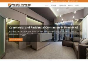 Commercial Remodeling Contractors Phoenix AZ - General Contractors - Commercial remodeling contractors in Phoenix, specialize in office renovation and office build-outs, including bathrooms, flooring, drop ceiling, electrical, plumbing, and all tenant improvements, serving Phoenix, Scottsdale, Tempe, Glendale, Peoria, Avondale, Surprise, Anthem, Paradise Valley and surrounding areas.