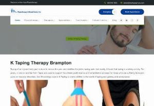K Taping Therapy,  Brampton,  Mississauga - Taping of an injured body part is done to reduce the pain and stabilize the joints having pain,  but mostly,  it found that taping is a sticky activity. For years,  in one or another form Tapes are used to support the athletic performance and rehabilitation process for those who are suffering from joint pains or muscular disorders. And Kinesiology tape or K Taping is a new addition to the world of taping and gaining wide acceptance.