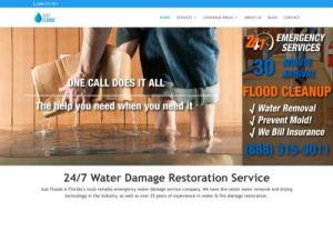 FloridaWater Damage Restoration - Just Floods is Florida’s most reliable Water Damage Restoration Company. We have the latest water removal and drying technology in the industry,  as well as over 25 years of experience in Flood Cleanups,  Mold Remediation,  Fire Damage Restoration and Storm Damage Emergency Services.