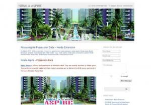 Nirala Aspire Possession Date - Noida Extension - Nirala Aspire - Nirala Aspire – Possession Date Nirala Aspire is offering best apartments at affordable rates! They are recently launched by Nirala group. This residential project is loaded with best modern amenities and is offering 2/3/4 BHK luxury apartments‎ in the heart of Greater Noida West. Come and live in the green surroundings for health benefits and …