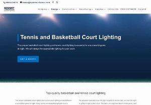 BEST QUALITY BASKETBALL & TENNIS COURT LIGHTING - The proper basketball and tennis court lighting is essential to a successful game at night. At Sport Surfaces,  we have found through our own research that the Tech-Light product is the premier product when it comes to properly lighting your courts. In addition to the right product,  you also need the proper installation.