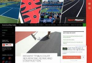 Midwest Tennis Court Resurfacing, Repair, and Construction - Midwest tennis court resurfacing, repair, and construction by the best contractors. SportMaster tennis court surfaces installed by midwest builders.