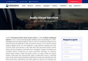 Professional Audio Visual Services India Delhi - High quality Professional Audio Visual Services Delhi India UAE Mumbai by certified AV experts for subtitling voice-over etc in 250+ languages on 24/ 7 basis.