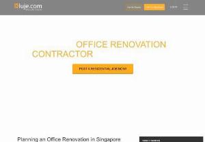 Office Renovation in Singapore - Looking for an office renovation contractor in Singapore. Post you renovation project for FREE,  and get the contractors to contact you. Up to 5 contractors will contact you to do a quote