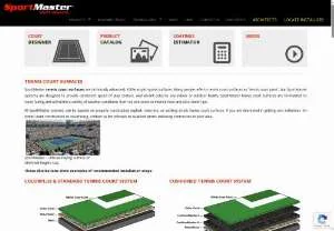 Screenshot of SportMaster Tennis Court Resurfacing Products