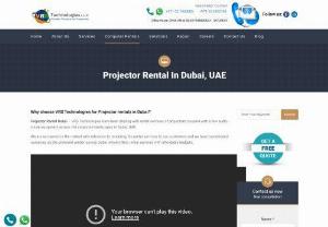 Projector Rental in Dubai - Brand New Projector Rentals - VRS Technologies LLC - VRS Technologies LLC - Select your PowerPoint, HD, DVD, Digital projector rentals in Dubai UAE at affordable prices Call @ +971-55-5182748. Lease, Hire Projectors Dubai