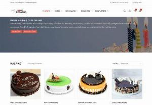 Online cakes delivery - Send Half kg cake to India from Withlovenregards onlin shop with Mid Night Cakes Delivery, Free Shipping in India, Sameday delivery