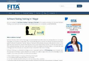 Software training institutes in chennai - FITA is the best in Software Testing Training FITA Academy is fully focused on Practical oriented training with experienced trainers in testing field. FITA offers the entire concepts of testing with successful specialized arrangements that are designed with the vision of giving you edge prevalence over latest testing pattern.