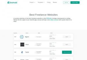 Top 10 freelance websites - A curated list of the best freelance websites to find freelance jobs including design and develoment. Detailed data and reviews by 30,000 freelancers.