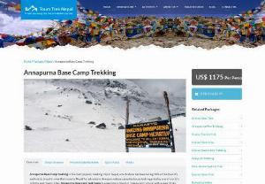 Annapurna Base Camp Trekking - Annapurna Base Camp trekking is the most popular trekking trip in Nepal,  which alone has been luring 70% of the tourist's and insists to put in view.