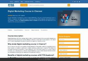 Digital Marketing Course in Chennai - Digital Marketing is the process of marketing the product and services through the Internet. We are providing the placements in top IT Companies. Digital Marketing Course in Chennai offers the well trained MNC professionals as trainers. We are one of the leading training institutes in Chennai to supply the digital marketers to IT market. Digital Marketing Training in Chennai follows the unique teaching methodology. Digital Marketing Chennai is offering the real time and practical classes.