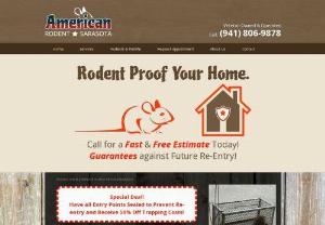 Animal Removal,  Control and Trapping | American Rodent Sarasota - Humane rodent control and removal services for Sarasota Bradenton and surrounding areas in Florida. Call us at (941) 806-9878 for a Free Home Inspection now!