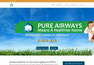 Pure Airways Houston TX - Need a reliable air duct cleaning Houston TX firm? Relying on us for your air duct Houston needs. Our air duct cleaning in Houston Texas Services are professional and affordable.
