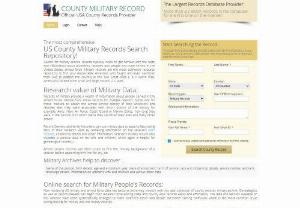 County military armed force records - Military service record,  where to find military records,  civil war soldiers,  WW1 WW2 service index