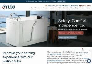 Walk in Tubs | Shop for Walk in Bathtubs for Seniors at American Tubs - High-quality walk-in tubs designed for safety, comfort and elegance. Let our team help you find the perfect bathtub. Call us today at (866) 936-4077!