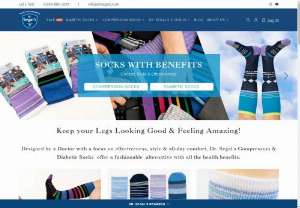Dr. Segal's Compression Socks - Dr. Segal's makes fashionable,  technically advanced compression socks for the effective relief of tired,  achy,  swollen legs.