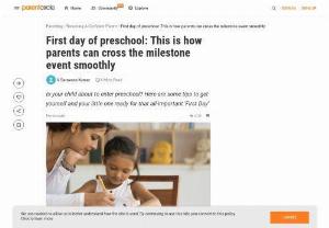 First Day of Preschool: Tips For Parents - Is your child about to enter preschool? Here are some tips to get yourself and your little one ready for that all important 'First Day'.