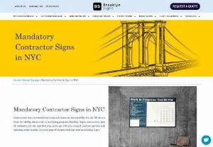 Construction Area Signs - Construction safety signs are beneficial to raise hazard awareness on the job site and Brooklyn Signs is the largest maker of construction and building signs that are designed and created based on USA construction standards.