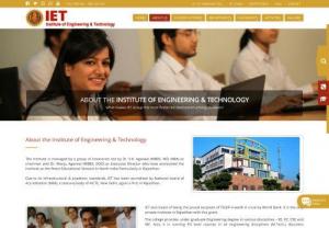 Best Engineering College in Rajasthan - IET College Rajasthan has attained recognition of ISO 9001: 2000 certification. IET is the Top engineering college in Rajasthan and affiliated to Rajasthan Technical University (RTU) Kota & AICTE. It offers top quality education in various disciplines of Engineering & Technology. Courses offered here are- Btech,  Mtech,  MBA,  MCA,  Phd.