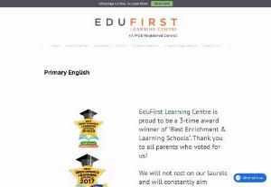 Psle Tuition - EduFirst Learning Centre provides a premium education service for our students with class size of between two to five students. The small group size organizes a useful environment for optimal learning through close teacher to student interaction. We provide a premium education service and Psle tuition to Primary,  Secondary and Pre-School children.