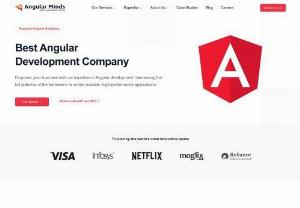 AngularJS Development Company - Angular Minds is focused on addressing the opportunities and challenges enterprises face with the rapidly changing,  dynamic deployment Environment. Our 50+ strong angular Excellence Team is committed to delivering end-to-end solutions for UI and UX design,  app development,  cloud s olutions and large scale deployments.