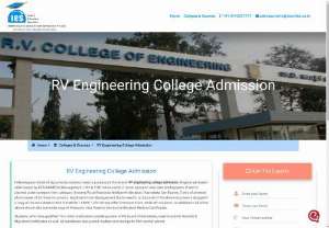 RV Engineering College Admission | IES - RV Engineering College Admission,  Placements,  Fee Structure,  Ranking,  Hostel Facility,  Reviews and Admissions Helpline - 9743277777