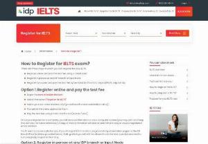 Online ielts test - Register online for IELTS test with IDP IELTS India. You can register for IELTS test through online registration,  at IDP branch or by demand draft. Choose your nearest location and book your IELTS exam online now!