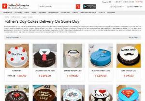 Send Fathers day cakes to India - You can choose from a variety of delicious cakes for your darling father. Just drop in the desired address of delivery at our portal and you can easily send Father's Day cakes to India.