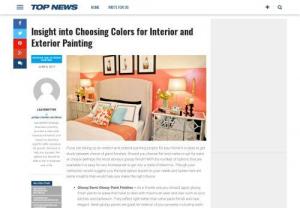 Insight into Choosing Colors for Interior and Exterior Painting - If you are taking up an interior and exterior painting project for your home it is easy to get stuck between choice of paint finishes. Should you choose flat and matte or opt for satin or choose perhaps the most obvious glossy finish? With the number of options that are available it is easy for any homeowner to get into a state of dilemma.