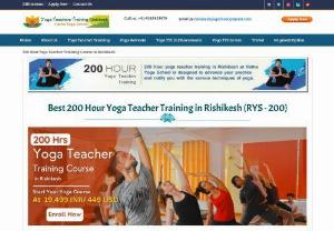 200 hour Yoga Teacher Training in Rishikesh,  India - 2017 - 200 hour yoga teacher training in Rishikesh certified by Yoga Alliance,  USA,  (ryt 200) at Hatha Yoga School Rishikesh is designed to advance your practice and notify you with the various yoga techniques. The main motive of the (200 hour yoga ttc in Rishikesh) course is to build confidence that helps you to train others.