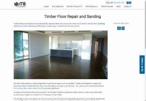 Timber Floor Sanding Brighton - ITB offers Timber Floor Sanding and Installation in established areas such as Brighton,  Toorak,  Camberwell and Caulfield. Call today for superior service.