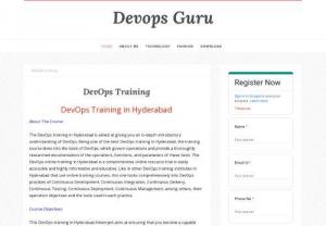 DevOps Training course in Hyderabad ameerpet - The DevOps training in Hyderabad is aimed at giving you an in-depth introductory understanding of DevOps. Being one of the best DevOps training in Hyderabad,  the training course dives into the tools of DevOps,  which govern operations and provide a thoroughly researched documentation of the operations,  functions,  and parameters of these tools.