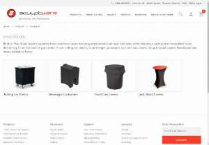Wholesale Event & Party Planning Supplies - Purchase Quality Event Essential Supplies like barstool covers,  trash can covers & tray jack stands from Sculptware ! It offers wholesale event covers for all the essentials. Contact Us!