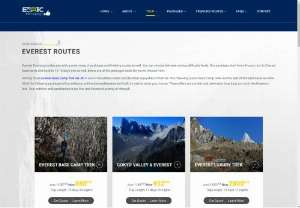 Everest Routes | Everest Base Camp Trek - Everest Route Package is collection of various Everest Base Camp Routes Via land and air as well. This will help you with all the possible and beautiful routes to get to the base camp of Mount Everest.
