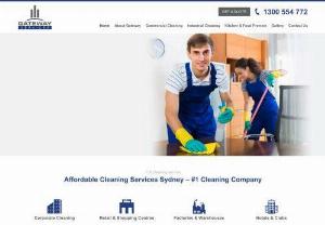 Gateway Services - Gateway Services is your one stop cleaning destination that provides all kinds of commercial and domestic cleaning services. The cleaning services that we provide are best in Sydney. We can clean your houses,  offices,  factories,  hotels,  restaurants,  schools or colleges,  car parking areas,  and all kinds of industrial as well as commercial workplaces. Getaway Services ensure you complete satisfaction. Our cleaners are well trained,  skilled and equipped with the latest machinery.